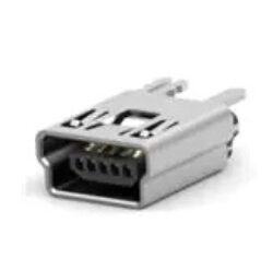Connector USB Mini B: SM C04 8365 05 BM - Schmid-M: Connector USB Mini B: SM C04 8365 05 BM ; Mini USB B type; 5pin; Male Solder for PCB Straght